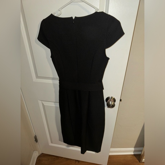NWT BLACK SHEATH DRESS with removable belt and sweetheart neckline - Picture 2 of 5